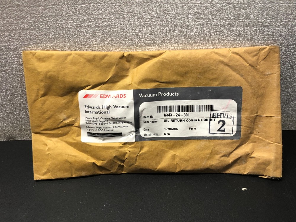 Edwards Vacuum Products REF A343-24-801 Oil Return Connection Kit