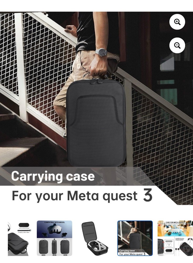 Binsuca VR Carrying Case For Meta Oculus Quest