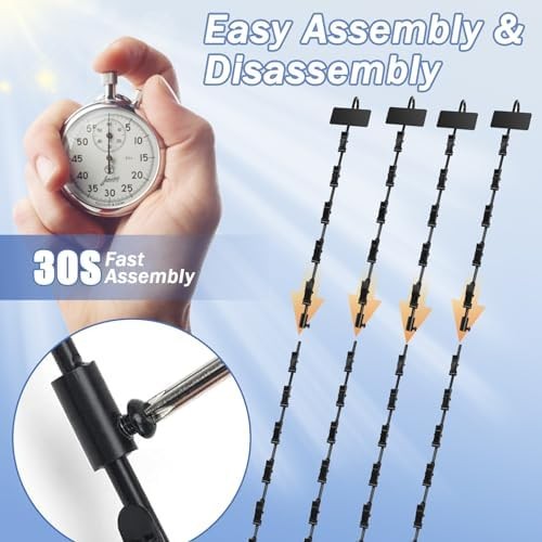 Snack Display Rack with Multiple Hooks