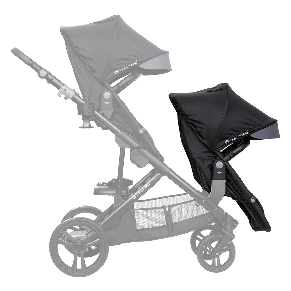 Morph Single to Double Stroller Second Seat, Dash Black