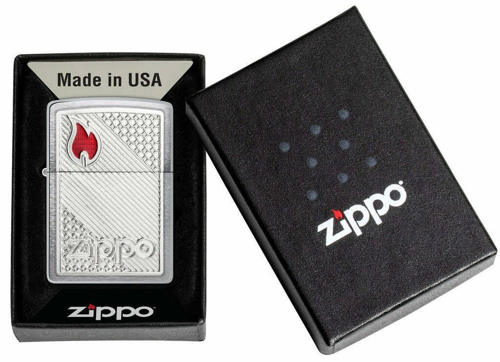 Sharp Zippo Flame Emblem Zippo Lighter