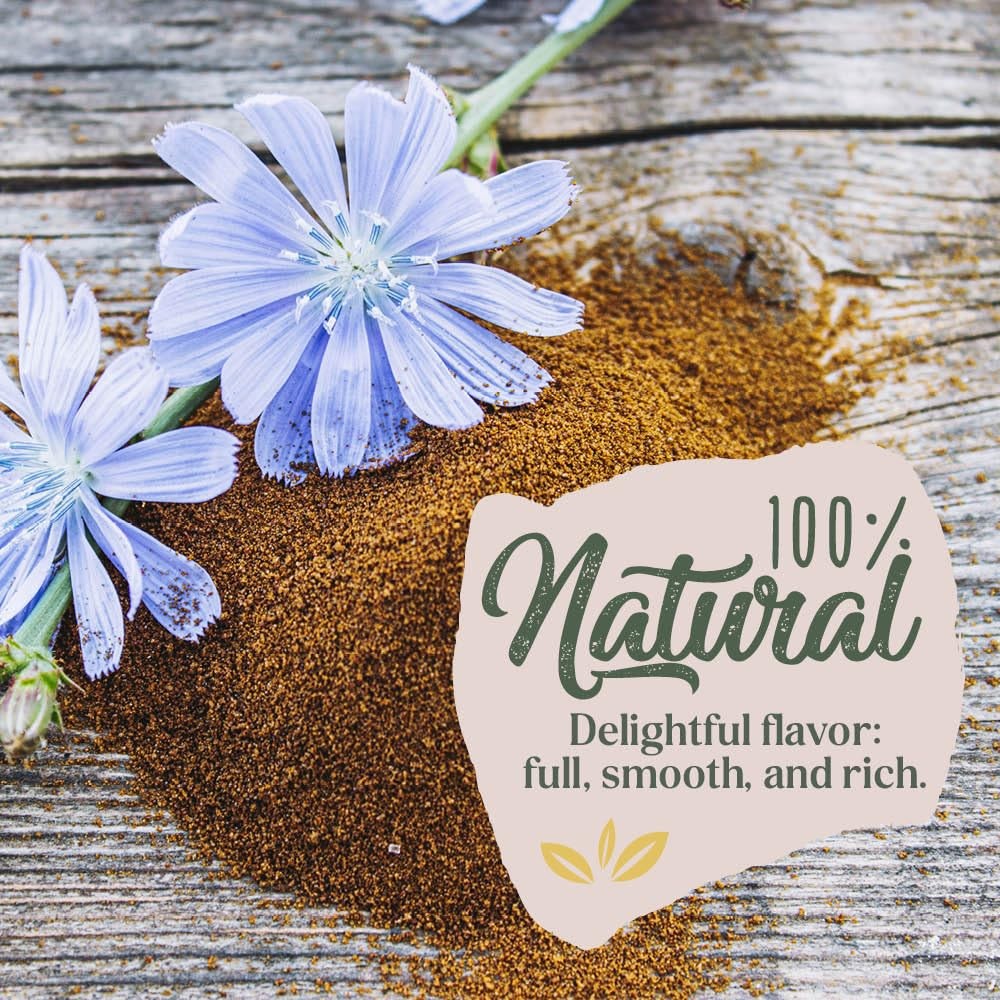nuKAF By Gourmanity Instant Chicory Coffee Alternative, Brews Like Regular Co...