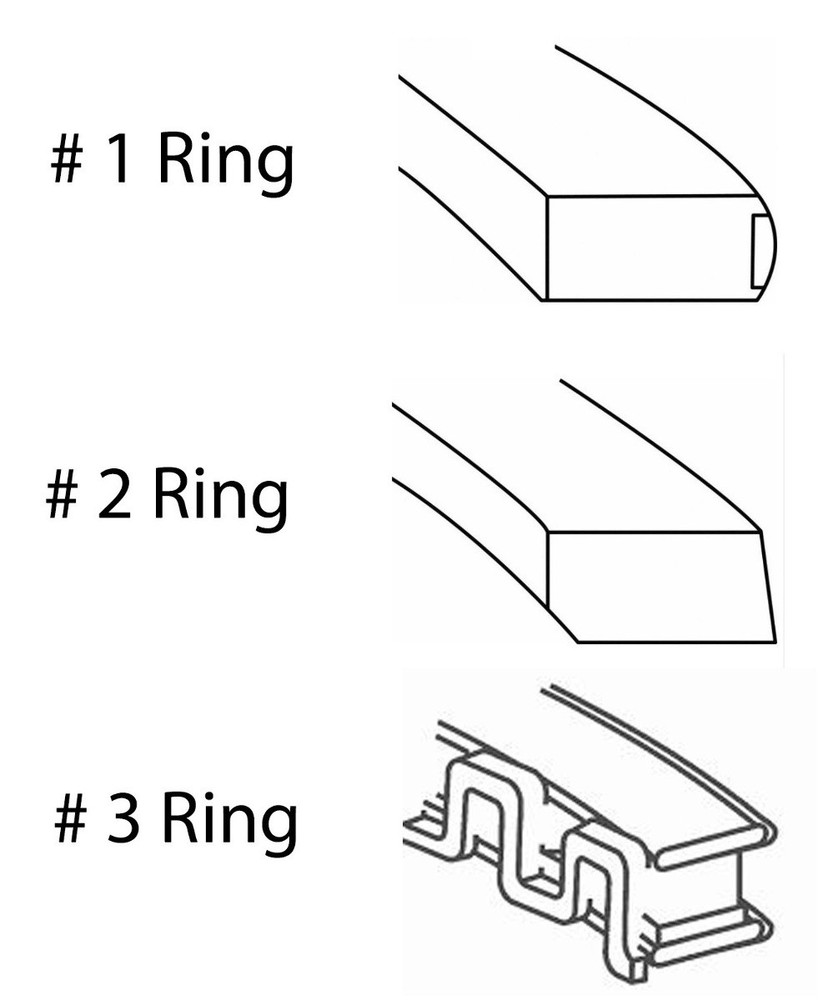 EngineTech Piston Ring Set for 1 Engine Standard Size Standard Size Direct Fit