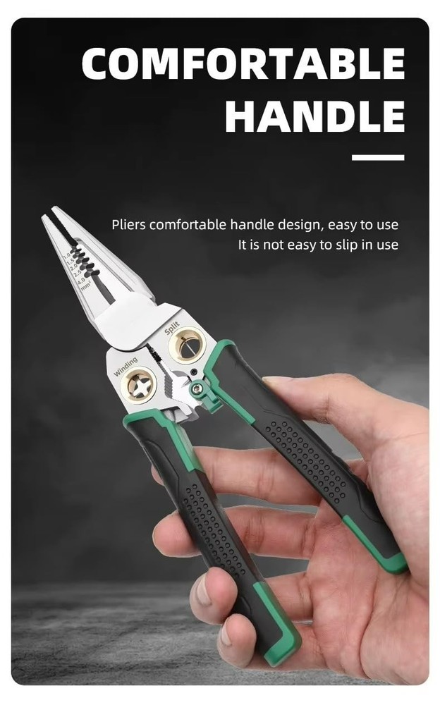 8 In 1 Wire Stripper With Voltage Tester, Multi-Function Electric Wire Stripp...