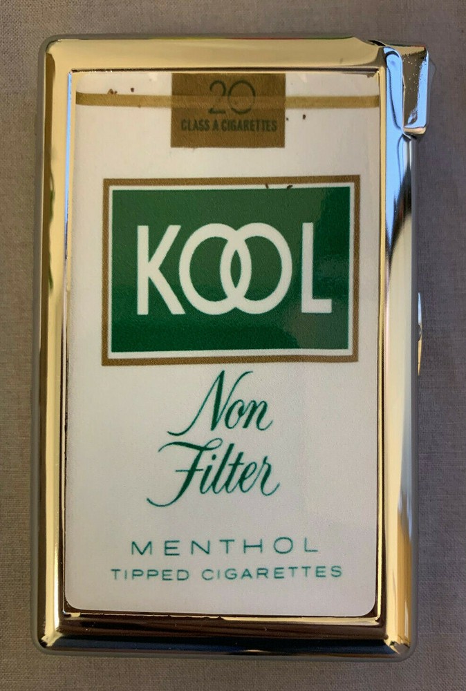 Vintage Pack Ad Image D2 Cigarette Case with lighter ID Holder Wallet