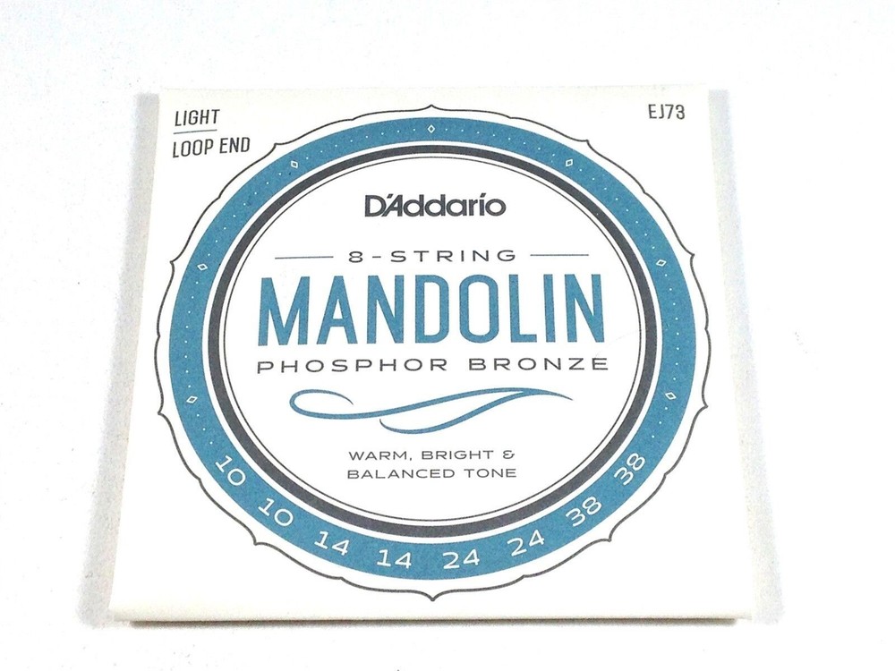 D'Addario Mandolin Strings EJ73 Light .010-.038