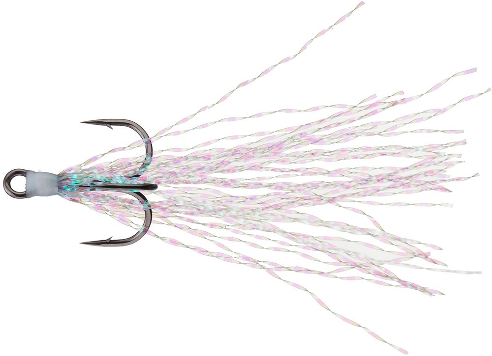 Megabass Tinsel Treble Hook Replacement Karashi Hooks - 2 Pack