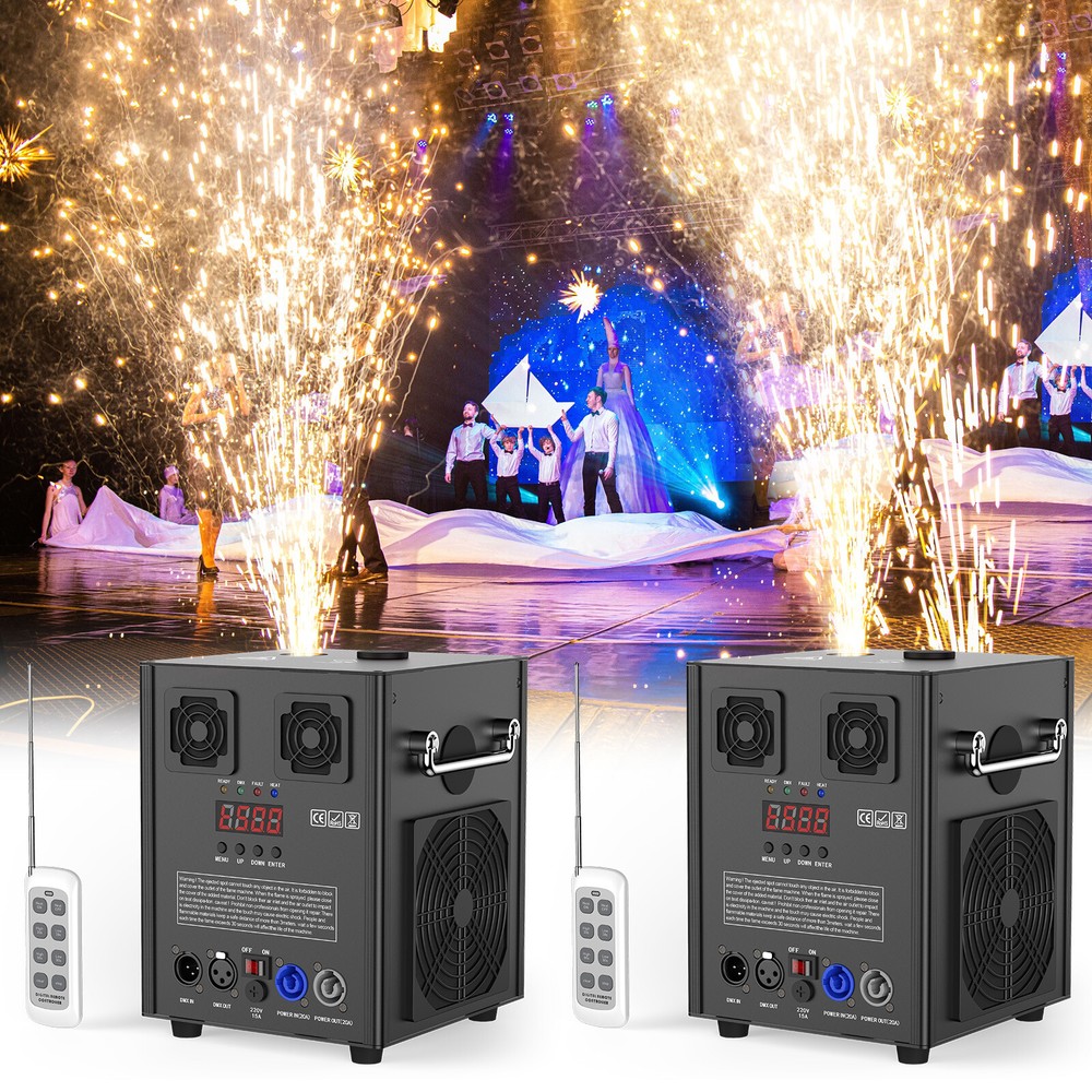 1/2/4PCS Cold Spark Machine Stage Effect DMX Firework DJ Event Party Wedding