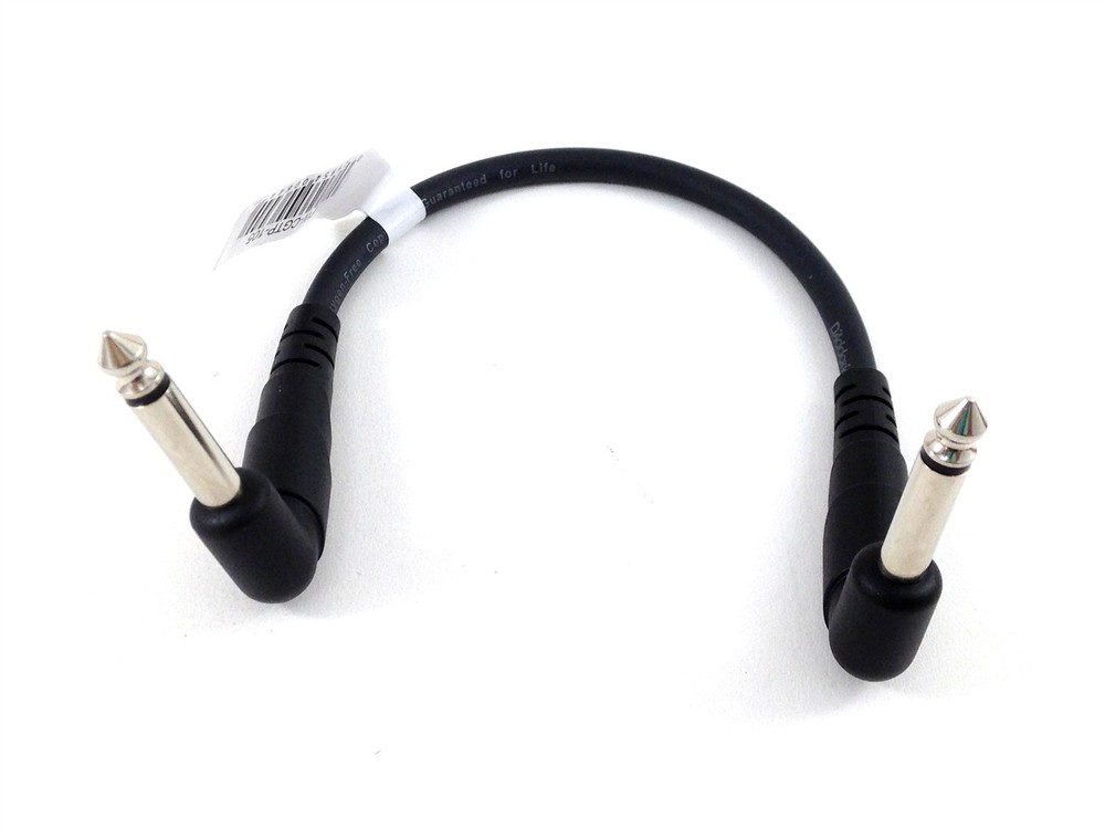 D'Addario - Planet Waves Patch Cable 6 inches 1/4" angled ends