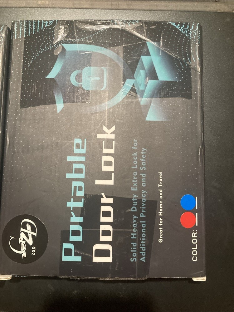 AceMining Portable Door Lock - Red/Silver