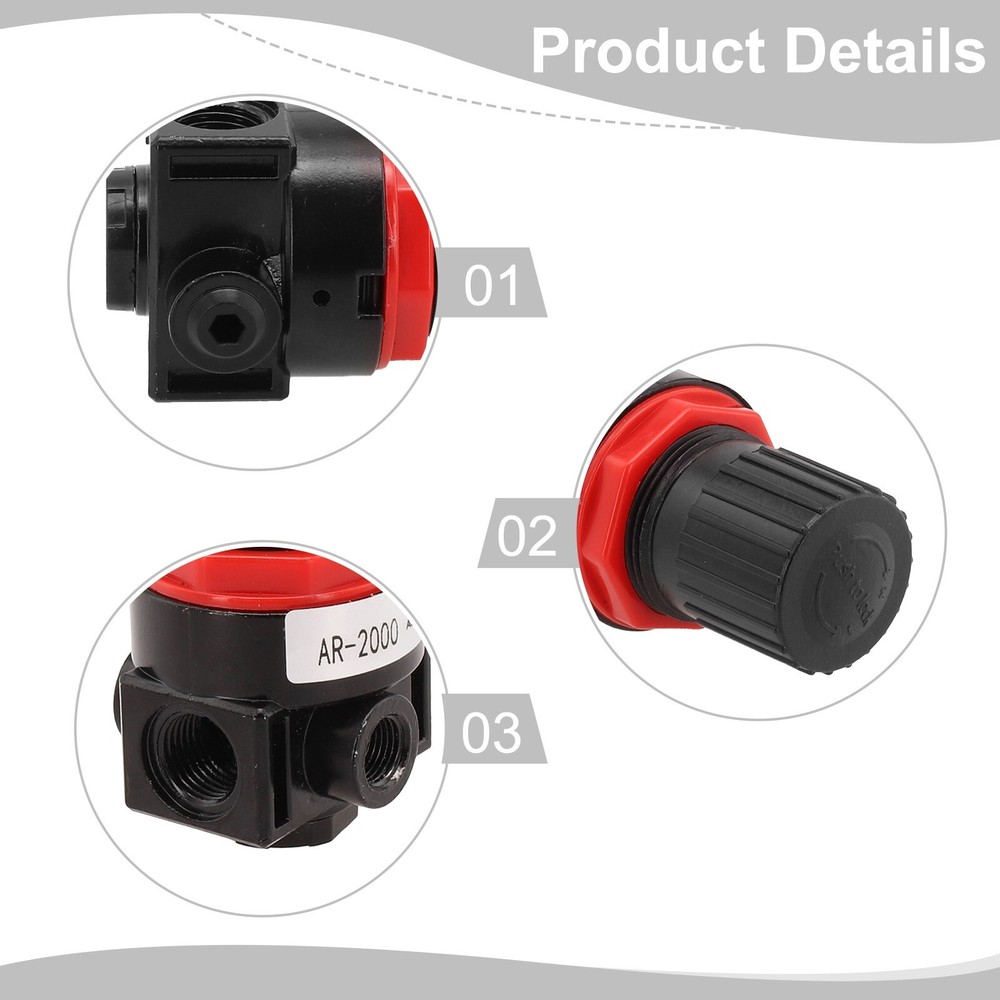 AR2000 Air Control Pressure Gauge Compressor Relief Regulator Regulating Valve