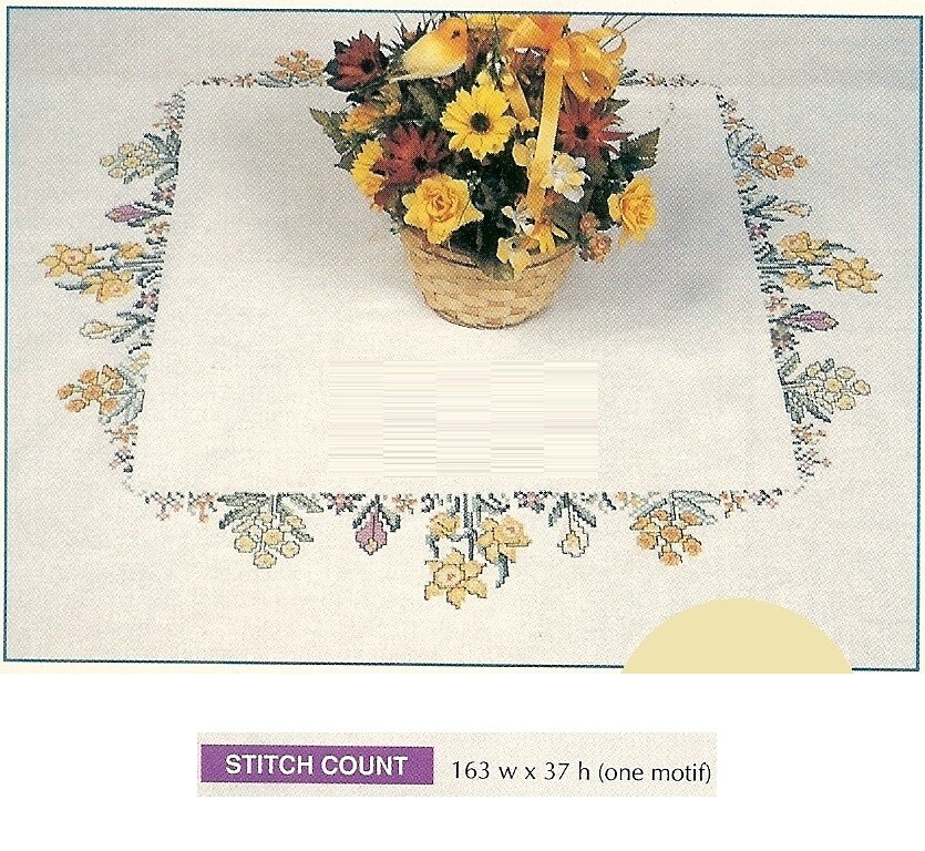 SPRING FLORAL -  CROSS  STITCH PATTERN ONLY   HM - WUU