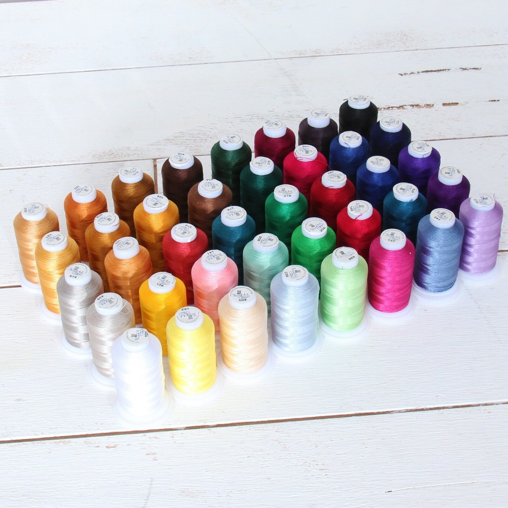 Threadart Polyester Embroidery Machine Thread Sets - 500M Cones - 7 Sets Avail.