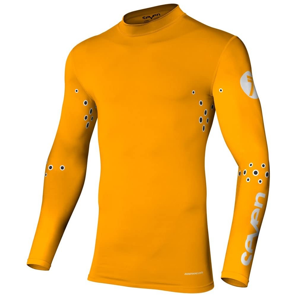 Seven Zero Blade Laser Cut Compression Jersey X-Large Orange