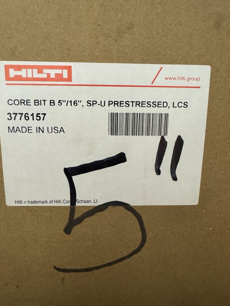 SP-U CORE BIT CORE BIT BL 5X16 SP-U PRESTRESSED