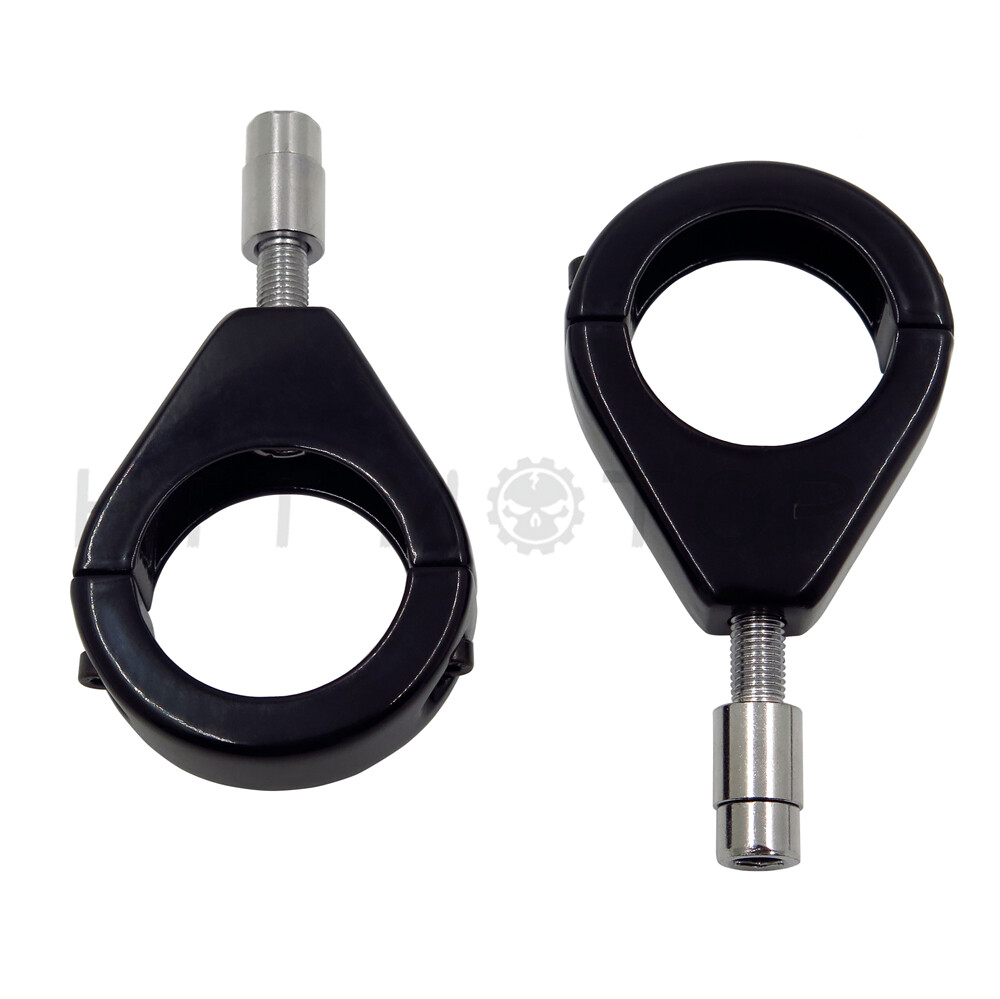 41mm Fork Turn Signal Indicator Light Relocation Bracket Clamps Mount for Harley