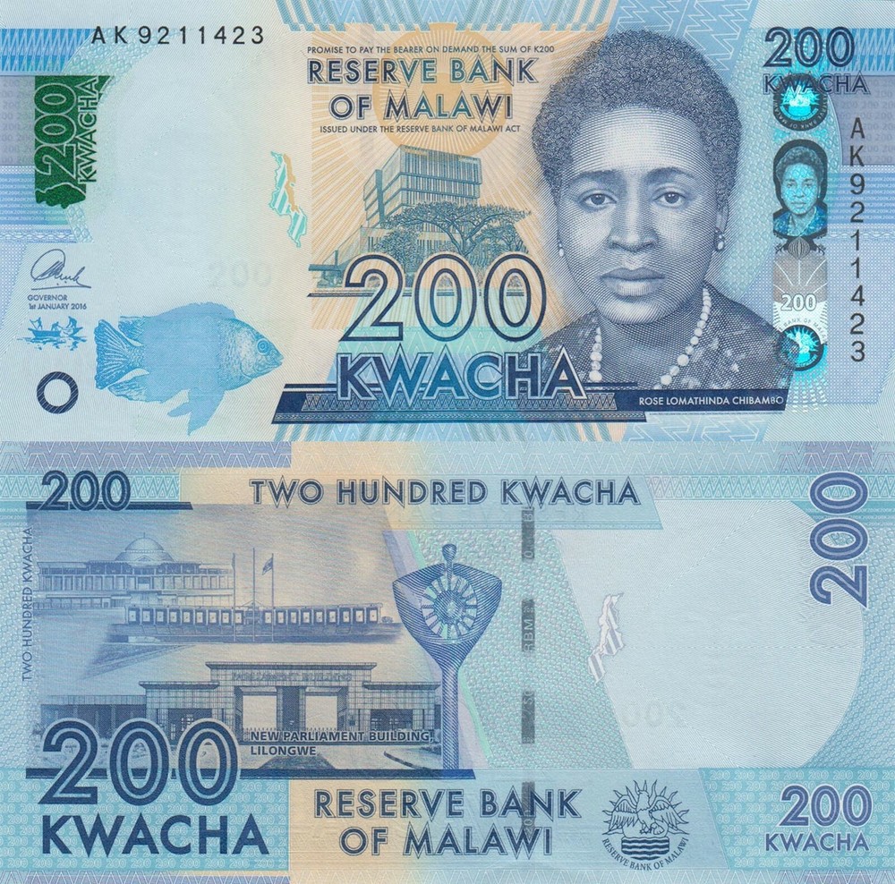 Malawi 200 Kwacha (1.1.2016) - p60c UNC