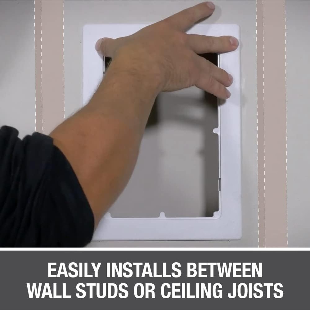 Versatile 14-Inch Access Panel, White - Conceal Utilities with Ease and Style