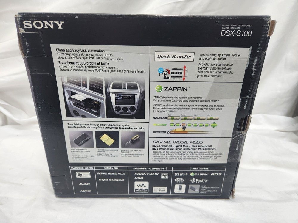 Sony DSX-S100 iPod/USB Compatibility